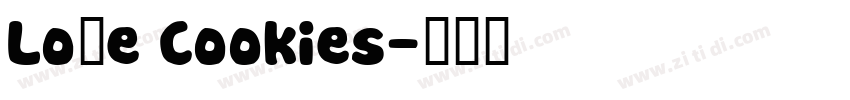 Love Cookies字体转换